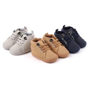 Simple Style Baby Sneakers Casual Shoes White Prewalker Baby Shoes Unisex Toddler Walking Shoes
